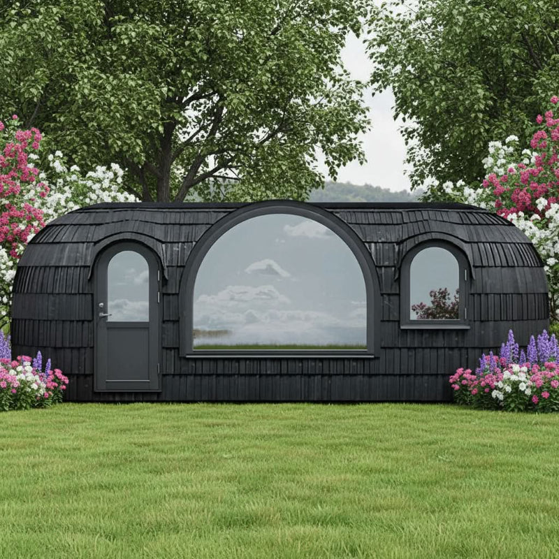 Iglucraft Panoramic Iglusauna 6 Person Wood Fired Outdoor Sauna - Image 8
