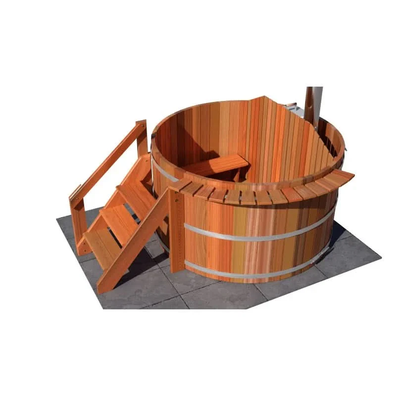 Northern Lights 4 Person Wood Fired Hot Tub - Interior Stove - Image 6