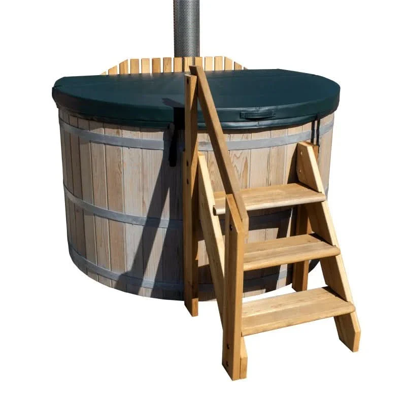 Northern Lights 4 Person Wood Fired Hot Tub - Interior Stove - Image 8