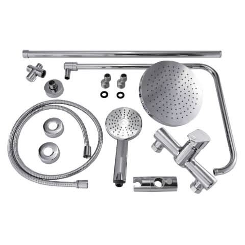SaunaLife Model R3 Rain Series Outdoor Barrel Shower Kit - Image 7