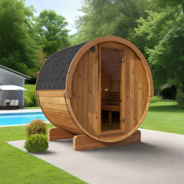 SaunaLife Model E7 4 Person Sauna Barrel - Image 4