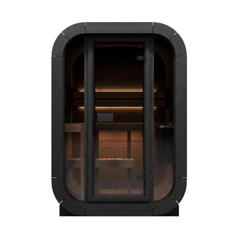 SaunaLife Model CL3G 2 Person Cube-Series Outdoor Sauna Kit - Image 4