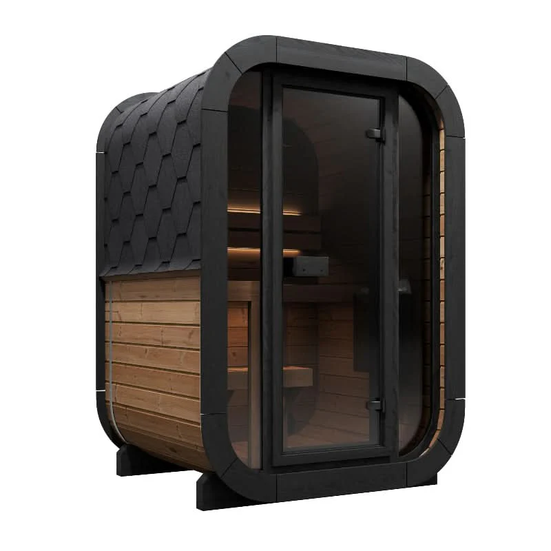SaunaLife Model CL3G 2 Person Cube-Series Outdoor Sauna Kit - Image 7