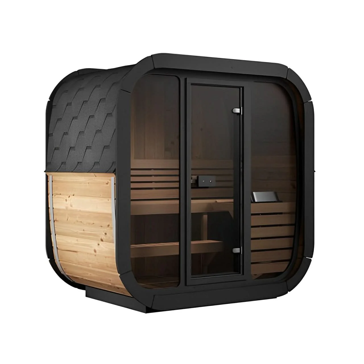 SaunaLife Model CL4G 3 Person Cube-Series Outdoor Sauna Kit - Image 12