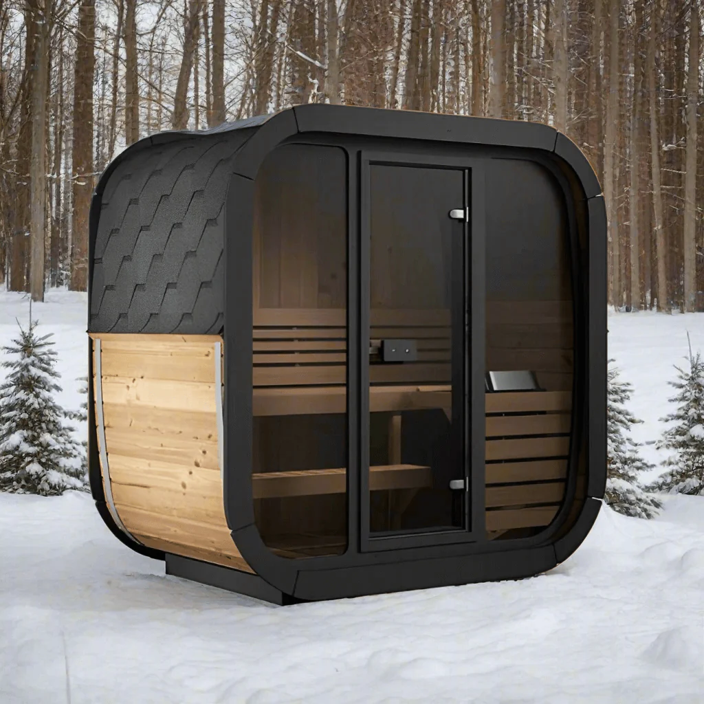 SaunaLife Model CL4G 3 Person Cube-Series Outdoor Sauna Kit - Image 3