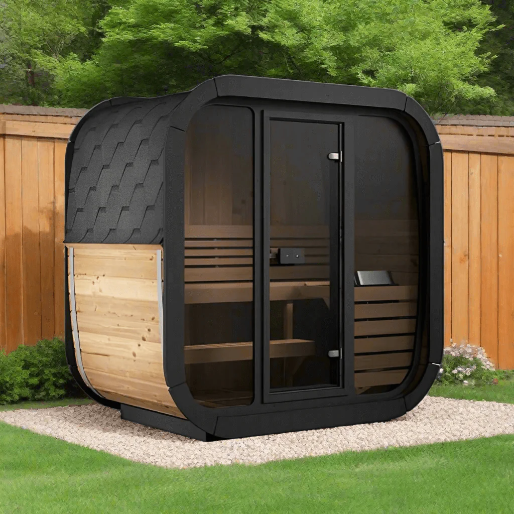 SaunaLife Model CL4G 3 Person Cube-Series Outdoor Sauna Kit - Image 4