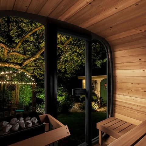 SaunaLife Model CL5G 4 Person Cube-Series Outdoor Sauna Kit - Image 6