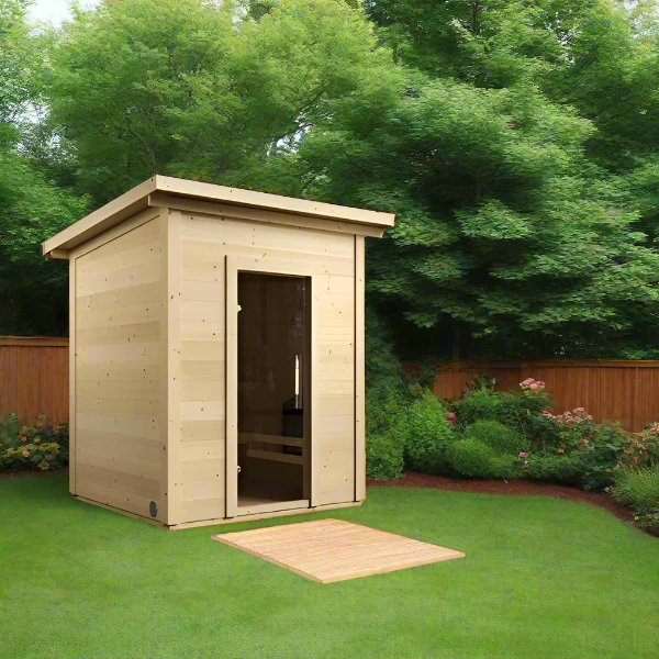 SaunaLife Model G2 4 Person Outdoor Home Sauna Kit - Image 3