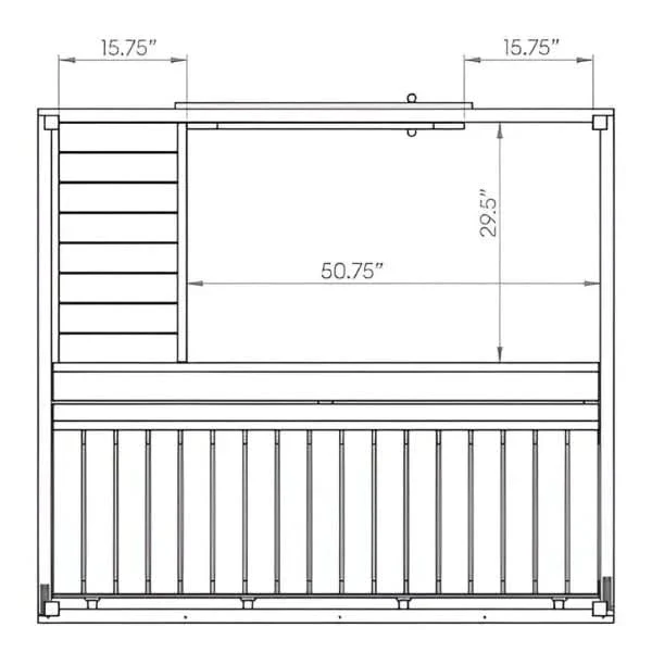 SaunaLife Model G2 4 Person Outdoor Home Sauna Kit - Image 8