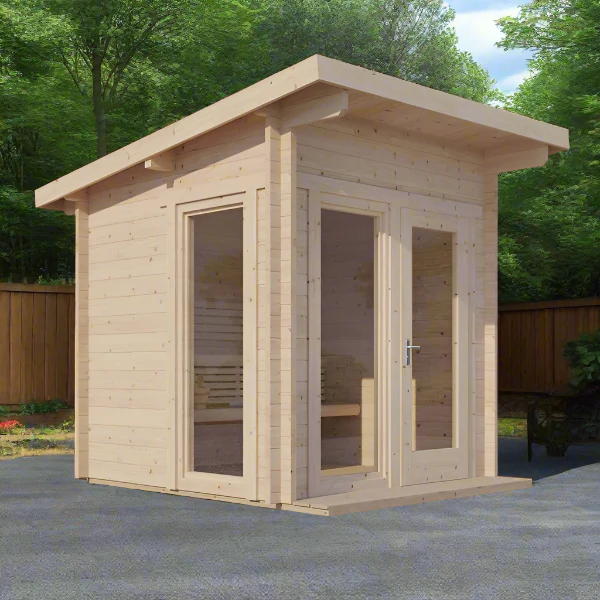 SaunaLife Model G4 6-Person Garden Series Outdoor Home Sauna Kit - Image 10