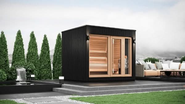 SaunaLife Model G7 6 Person Garden Series Pre-Assembled Outdoor Home Sauna - Image 19
