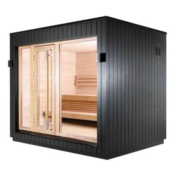 SaunaLife Model G7 6 Person Garden Series Pre-Assembled Outdoor Home Sauna - Image 5