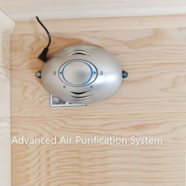 Sunray Charleston 4-Person Indoor Traditional Sauna Double Bench - Image 7